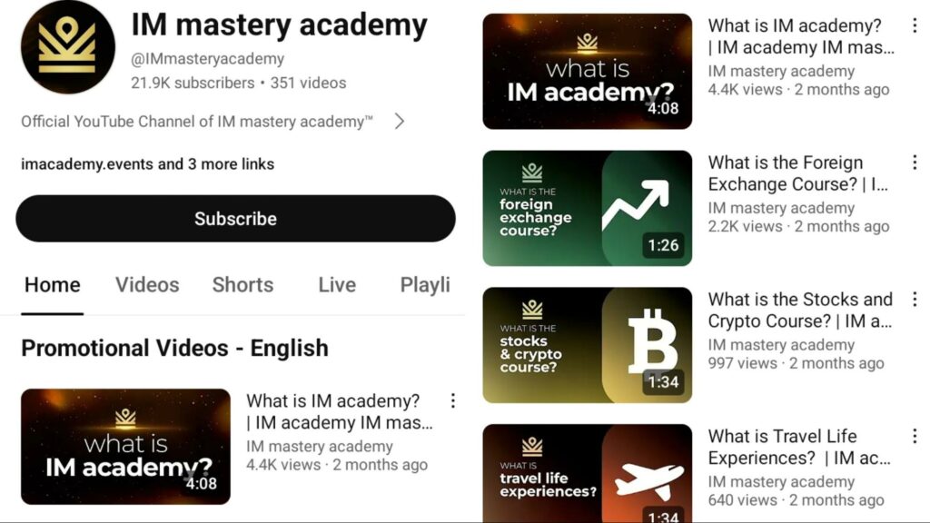 Mastery Academy ютуб