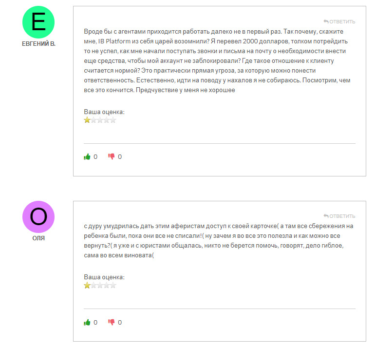 Отзывы о IB Platform limited 