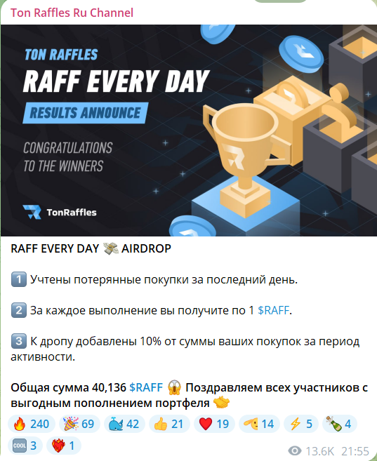 ton raffles монета